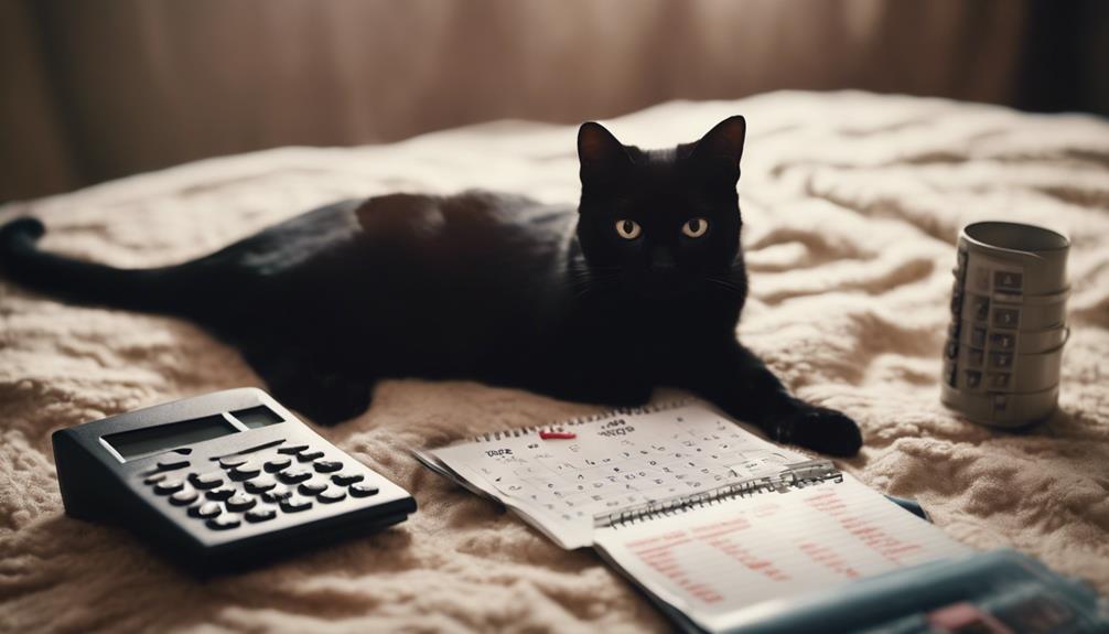 cat gestation period calculation