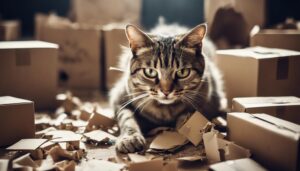 cats and cardboard consumption