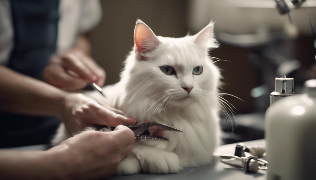 using cat nail grinder